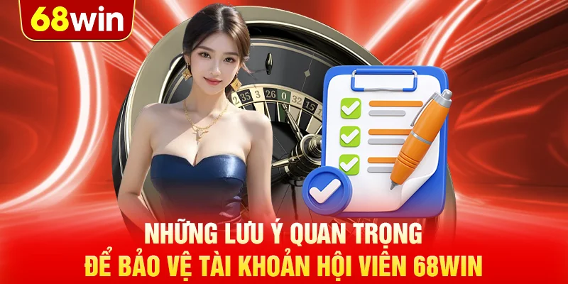 Những lưu ý quan trọng để bảo vệ tài khoản hội viên 68WIN